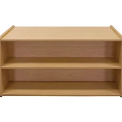 24" High Double-Sided Storage Unit - Maple/Maple, Assembled