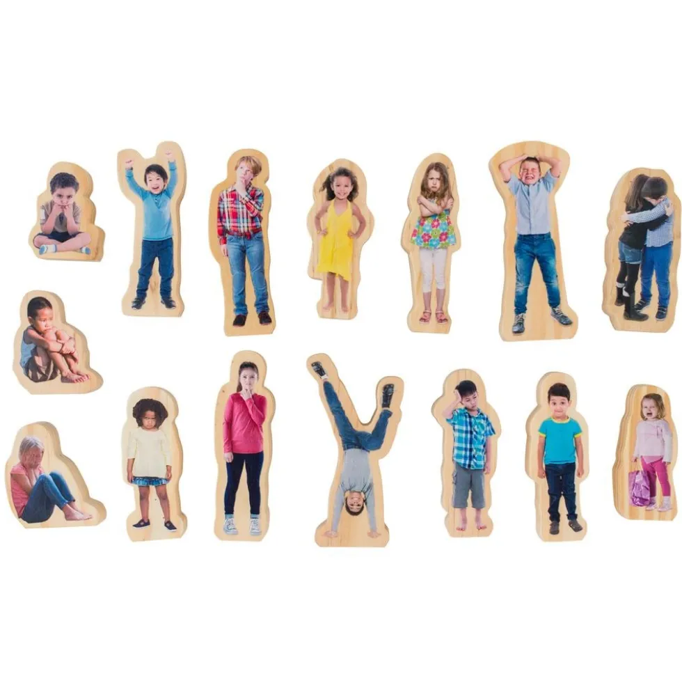 How Am I Feeling Today? Wooden People Blocks - 15pcs