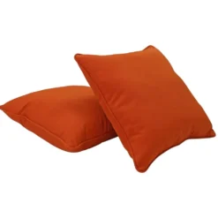 24" Indoor/Outdoor Pillows, 2 Pack - Burnt Orange