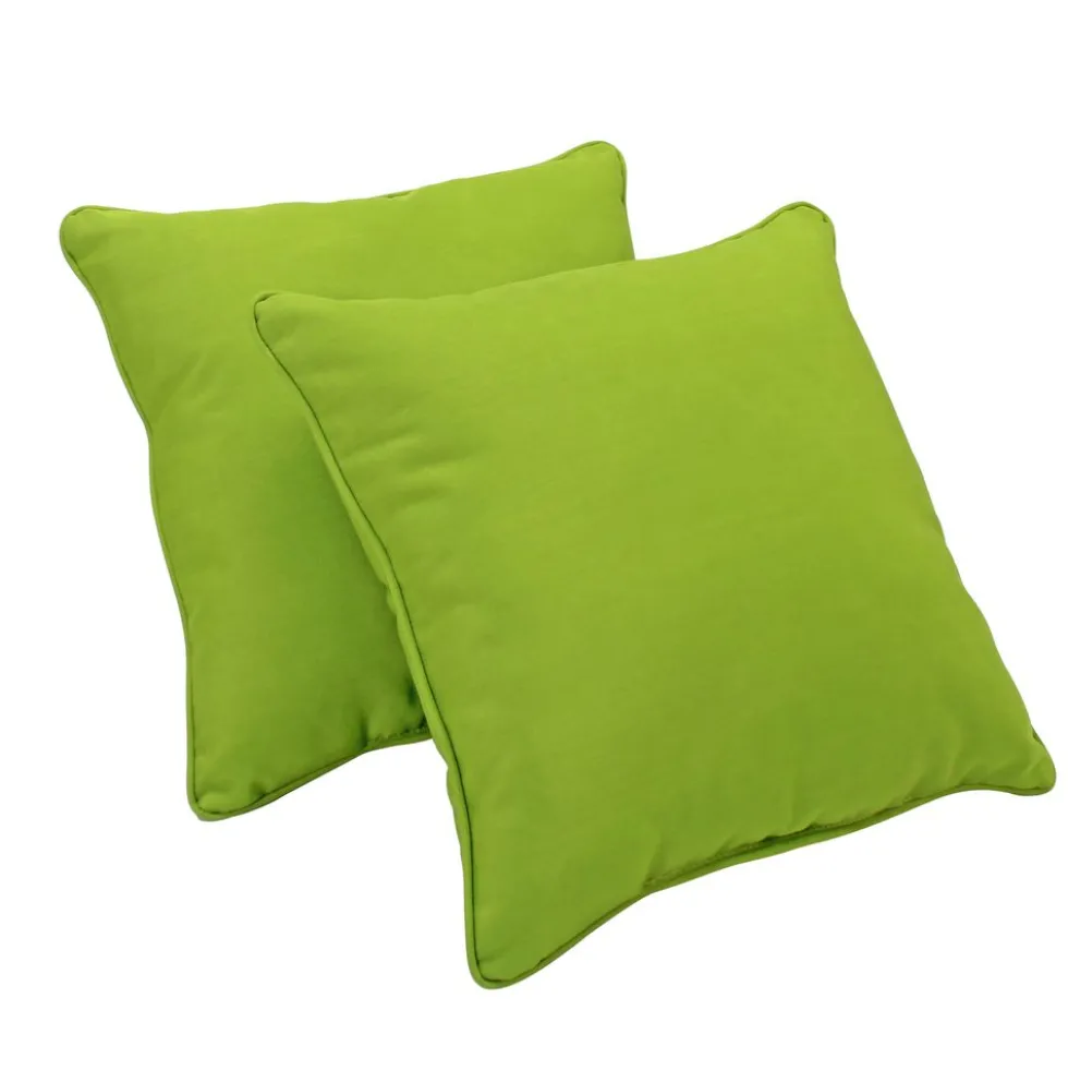 18" Indoor/Outdoor Pillows, 2 Pack - Lime Green
