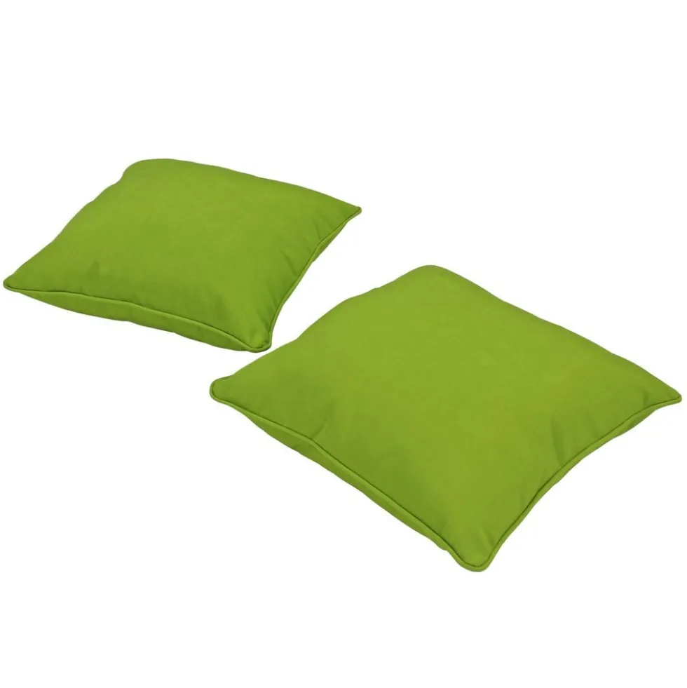 18" Indoor/Outdoor Pillows, 2 Pack - Lime Green