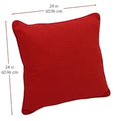 24" Indoor/Outdoor Pillows, 2 Pack - Red