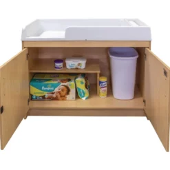 Infant Changing Table, Molded Top - Maple/Maple