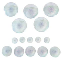 Iridescent Ornate Stacking Pebbles - 15 pack