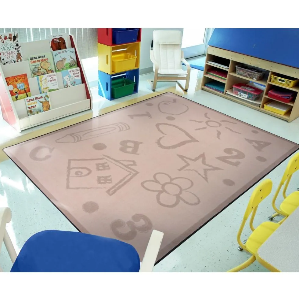Kid’s Art™ Carpet - 5'4" x 7'8" - Beige