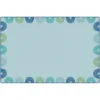 KIDSoft™ Rainbows Border Green 4' x 6'