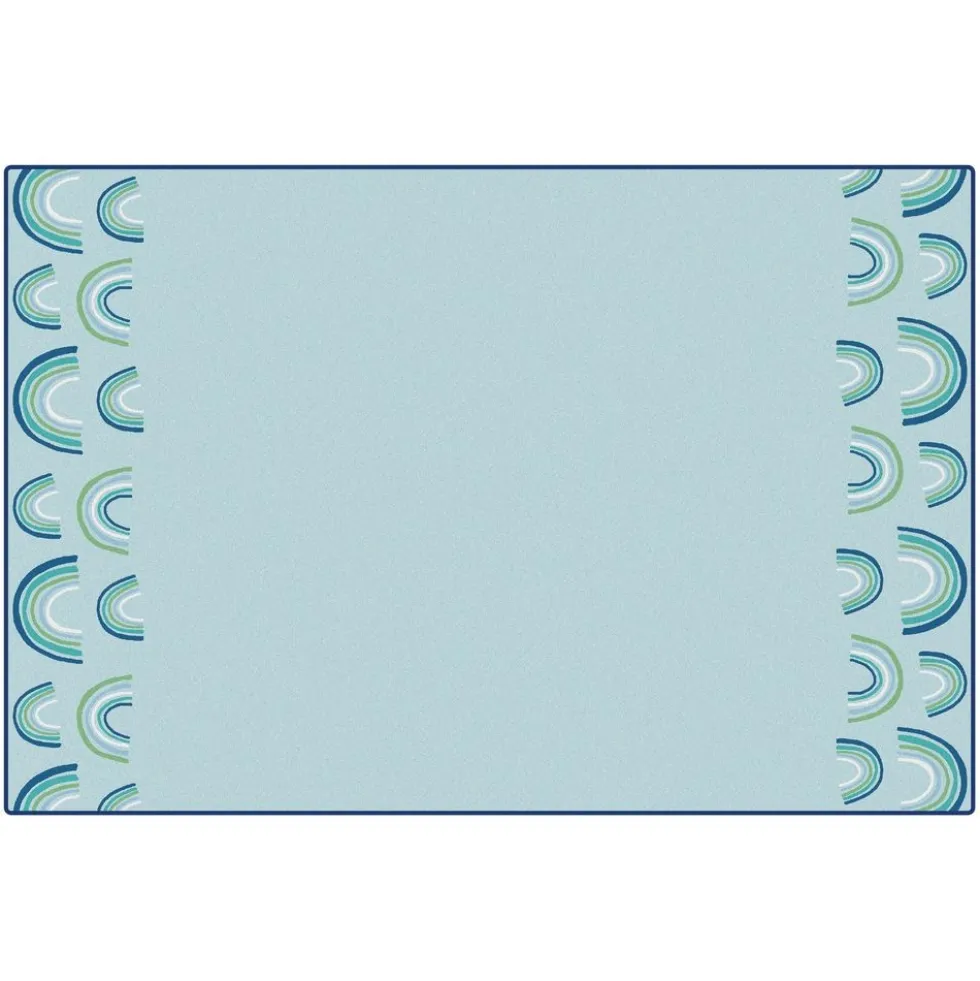 KIDSoft™ Rainbows End Green 4' x 6'