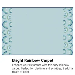 KIDSoft™ Rainbows End Green 4' x 6'