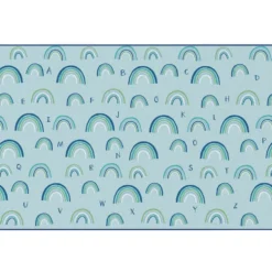 KIDSoft Rainbows Literacy Green 6'x9'