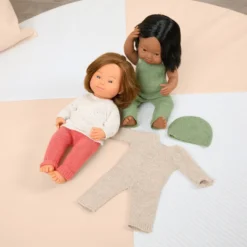 Knitted Doll Clothes Set - 3-Piece Outfit
