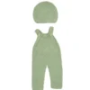 Knitted Doll Outfit 12"-15” - Overall & Beanie Hat, ECO Friendly