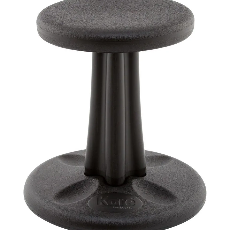Kore™ Wobble Stool 12"H- Black