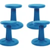 Kore Wobble Stool 12"H - Blue, Set of 4