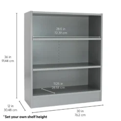 Laminate Bookcase 3-Shelf 36