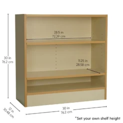 Laminate Bookcase 2-Shelf 30