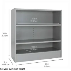 Laminate Bookcase 2-Shelf 30