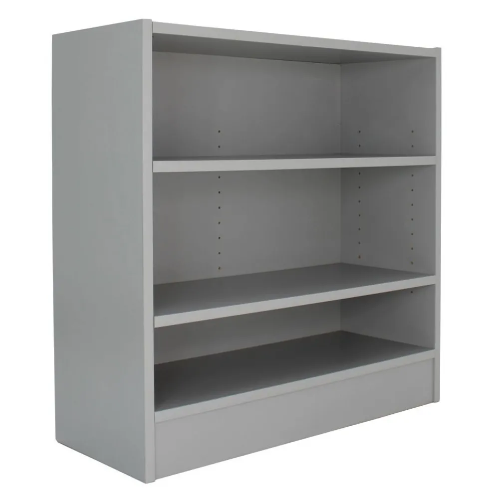Laminate Bookcase 2-Shelf 30" Height - Gray