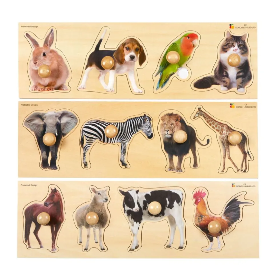 Large Animal Puzzle Set