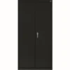 Large Locking Metal Cabinet - Black