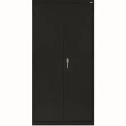 Large Locking Metal Cabinet - Black