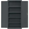 Large Locking Metal Cabinet - Charcoal