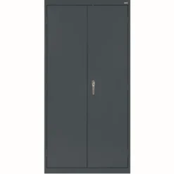 Large Locking Metal Cabinet - Charcoal