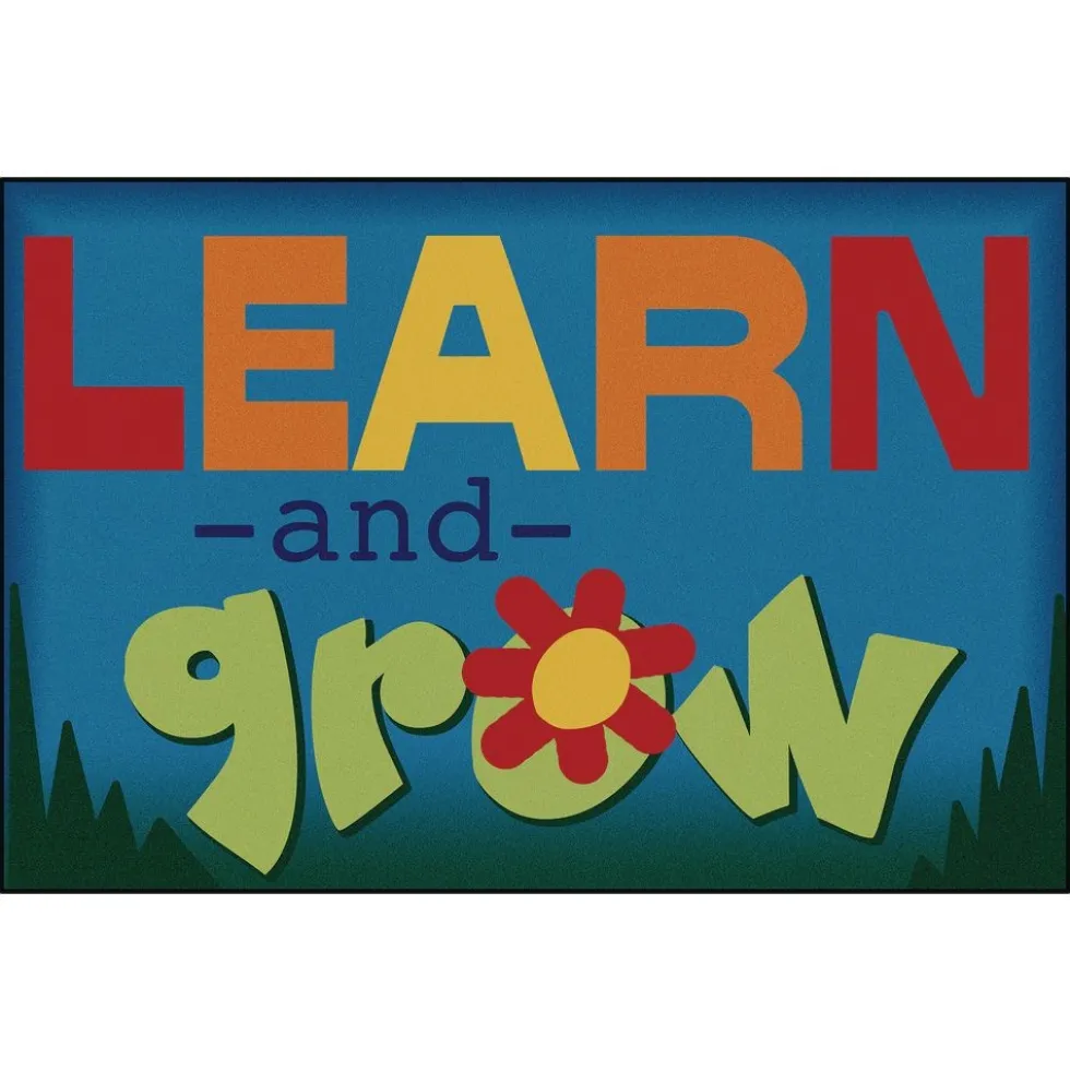 Learn & Grow 3' x 4'6" Rectangle Kids Value Carpet