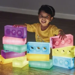Light Up Construction Bricks - Set of 12