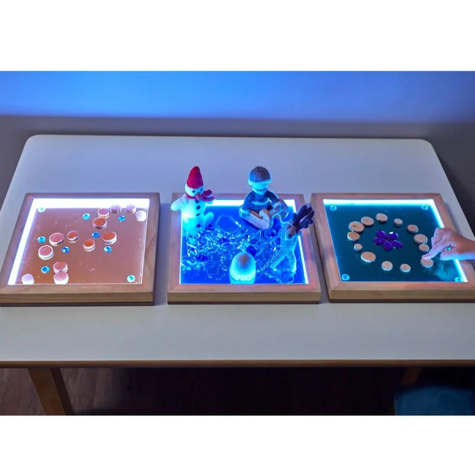 Light Up Hand Held Mirrors - Set of 3
