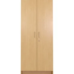 Locking Tall Laminate Storage - Maple/Maple, Assembled