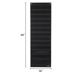 Long Rectangle Pocket Chart Black - 1 pocket chart