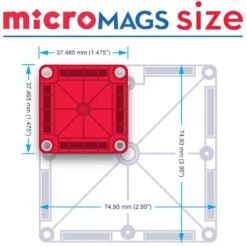 MAGNA-TILES® microMAGS Learn Letters & Numbers™ - 112 pieces