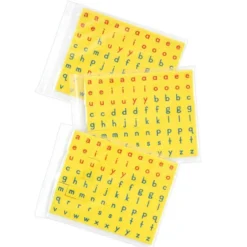 Magnetic Dry Erase Boards With Foam Letter Tiles - 6-Student Pack