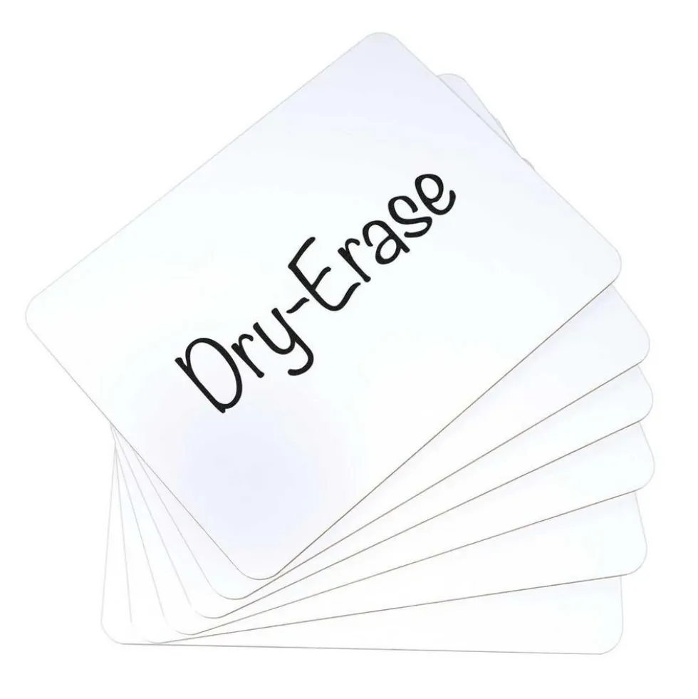Magnetic Dry Erase Boards With Foam Letter Tiles - 6-Student Pack