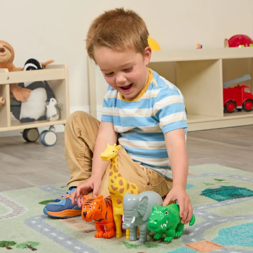 Magnetic Mix or Match Jungle Animals - 4-Piece Magnetic Animal Set