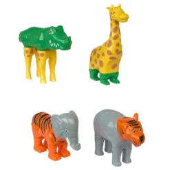 Magnetic Mix or Match Jungle Animals - 4-Piece Magnetic Animal Set