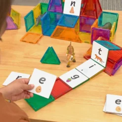 Magnetic Tile Toppers - Alphabet Lowercase - 40pcs