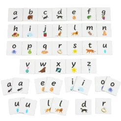 Magnetic Tile Toppers - Alphabet Lowercase - 40pcs