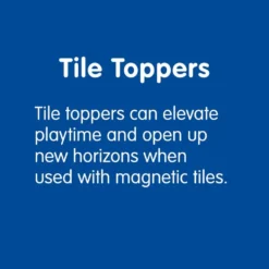 Magnetic Tile Toppers - Alphabet Uppercase - 40pcs