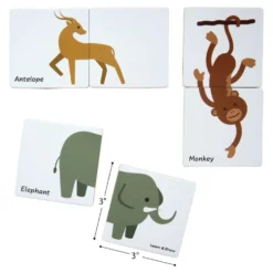 Magnetic Tile Toppers - Duo Animal Puzzle Pack - 40pcs