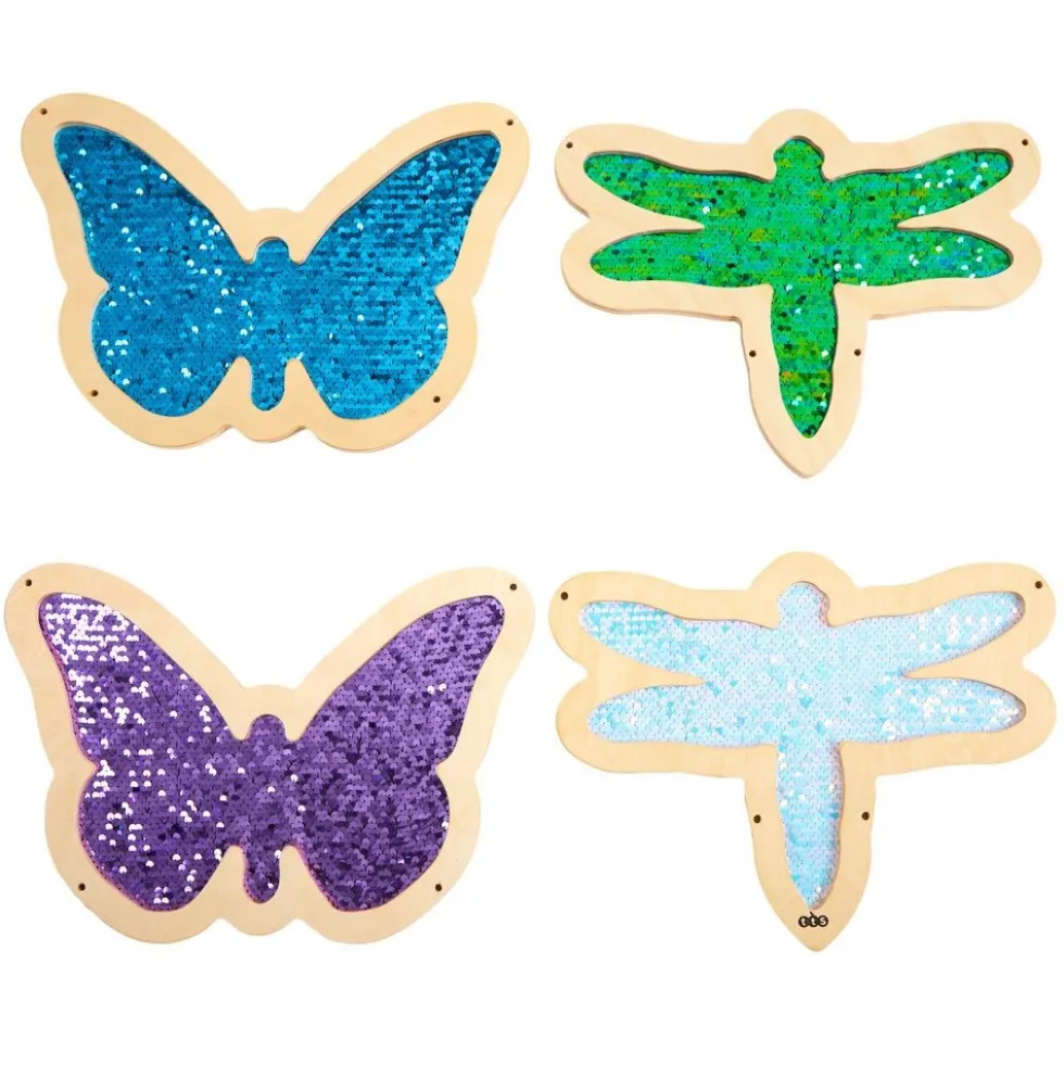 Mark Making Sequin Butterflies & Dragonflies - Set of 4
