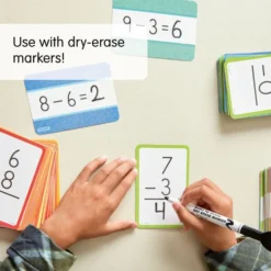 Math Flash Cards - Counting 0-20, Addition & Subtraction - 3 deck set