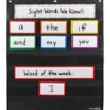 Medium Rectangle Pocket Chart Black - 1 pocket chart