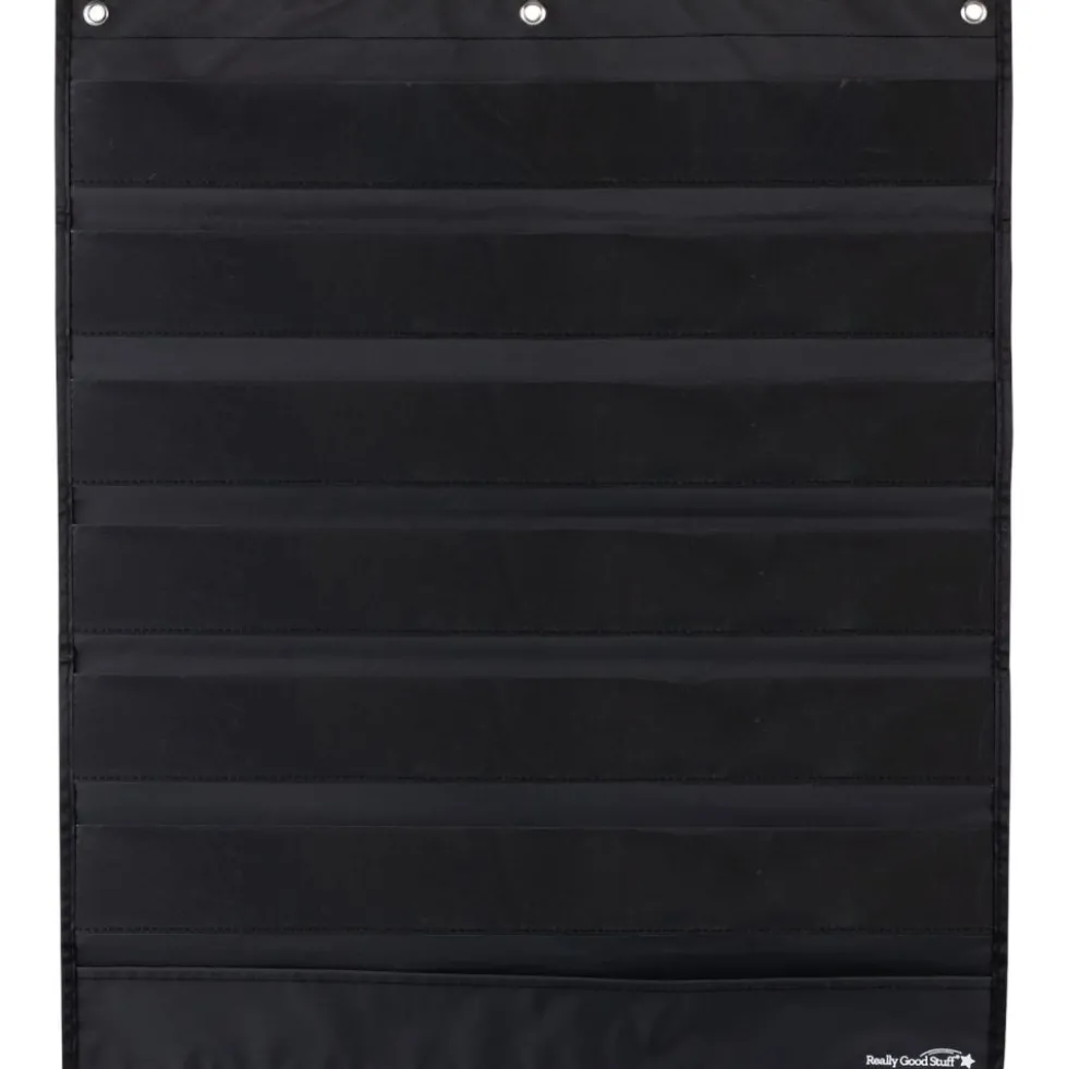 Medium Rectangle Pocket Chart Black - 1 pocket chart
