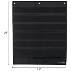 Medium Rectangle Pocket Chart Black - 1 pocket chart