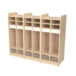 Millhouse­™ Compact Toddler 6 section Locker w/ Tubs