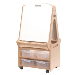 Millhouse™ Double-sided Whiteboard Easel plus Storage Trolley