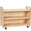 Millhouse™ Mobile Shelf Storage Unit with Display & Mirror Back - 26"H