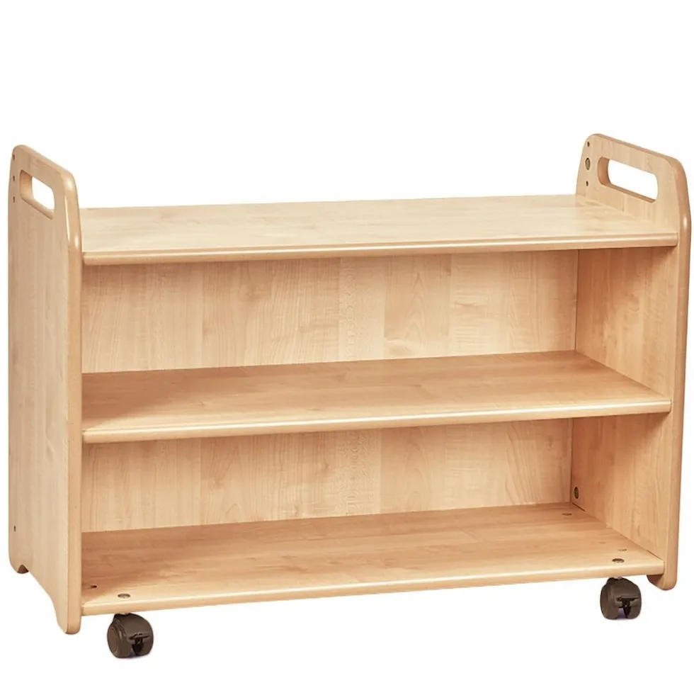 Millhouse™ Mobile Shelf Storage Unit with Display & Mirror Back - 26"H