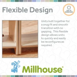 Millhouse™ Natural Kitchen with Fridge - Toddler - Set of 4